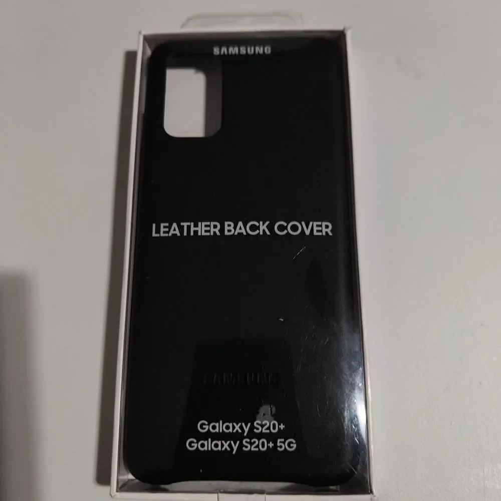 Genuine Samsung Leather Back Cover Case for Galaxy S20 5G - Black New Sealed